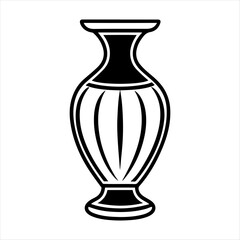 Vase vector silhouette design