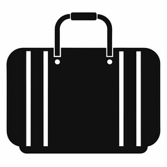 Travel bag icon on white background.