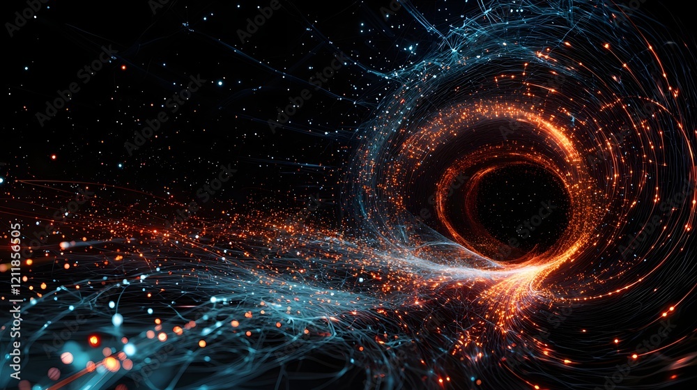 Poster quantum computing simulation of strange quark matter in neutron stars with copyspace on the left