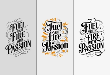 Fotobehang motivational quotes typography poster design set © Graphicrafi