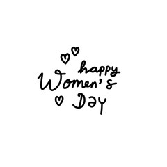 hand drawn happy women day