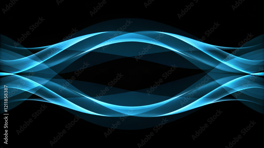 Poster abstract elegant wave panorama design with space for your text, modern background flowing lines smoo