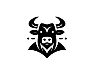 Cow logo vector. Animal farm. Cow icon. Dairy product symbol vector illustration.