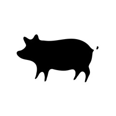 Pig Silhouette Vector Illustration
