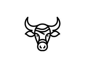 Cow logo vector. Animal farm. Cow icon. Dairy product symbol vector illustration.