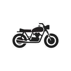 motorcycle icon designed in line style and set with editable strokes in transport icon theme