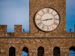 Italia, Firenze, l'orologio di Palazzo Vecchio.