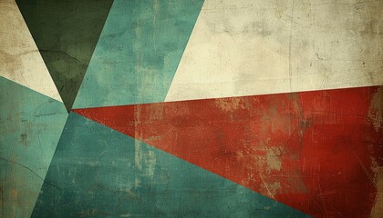 Abstract Geometric Vintage Textured Design