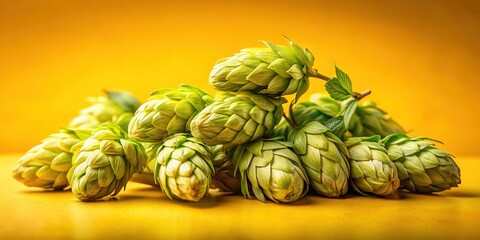 Fototapeta premium Close-up Dry Hop Cone Panoramic