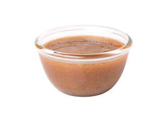 Tamarind juice inbowl isolated on transparent
background