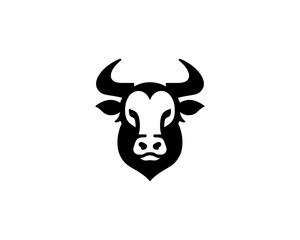 Cow logo vector. Animal farm. Cow icon. Dairy product symbol vector illustration.