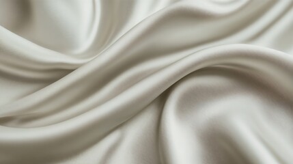 Obraz premium Smooth Satin Fabric in Soft, Flowing Folds with Highlighted Texture. Satin fabric design for fashion, luxury, and interior applications. Grace. Luxury. Elegance in simplicity.