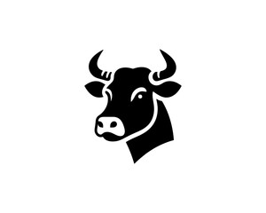 Cow logo vector. Animal farm. Cow icon. Dairy product symbol vector illustration.