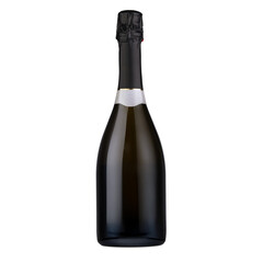 Bottle of Champagne isolated without label