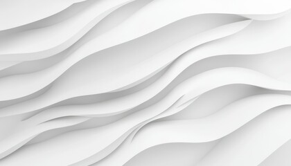 Obraz premium Abstract White Wave Pattern Background Design