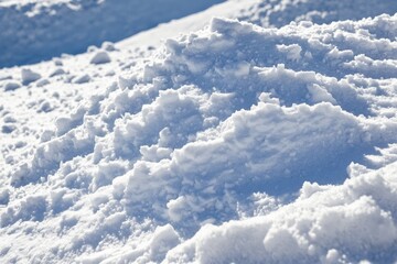 Fototapeta premium Close-up of fresh snow