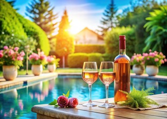 Poolside Rosé Wine - Stunning Summer Drink