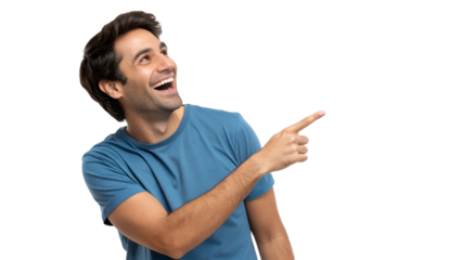 "Pointing Towards Positivity: A Joyful Moment"
