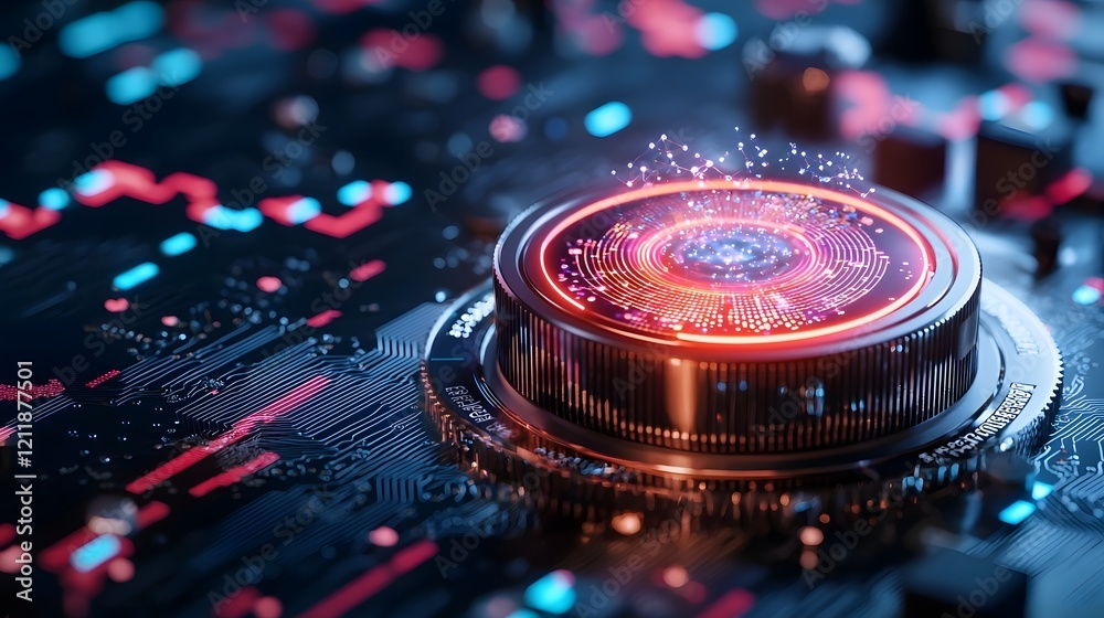 Poster innovative quantum computing technology predicting currency fluctuations in the foreign exchange mar