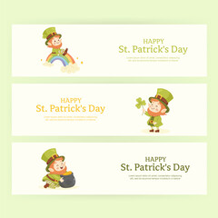 St. patricks day. Set of banners, Posters postcards, different formats and sizes.