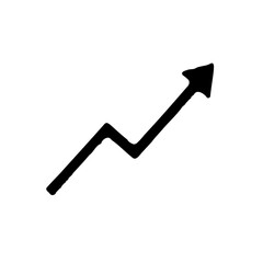 Simple Upward Trend Arrow Graphic