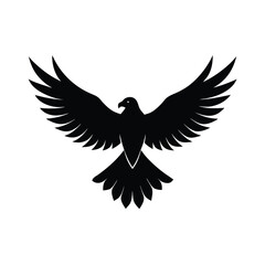 eagle in flight isolated vector illustration