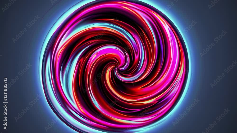 Poster colorful swirling patterns create mesmerizing visual effects in dynamic motion