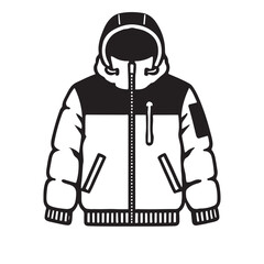 Stylish Two-Tone Winter Puffer Jacket Design