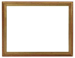 Wooden picture frame in PNG format on a transparent background.