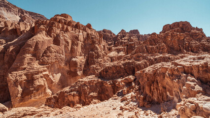 Fototapeta premium colored canyon in the Sinai desert in Egypt