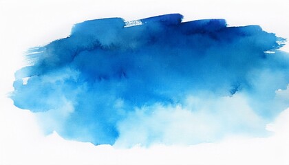 Obraz premium 水彩画のテクスチャー素材（青、水色）