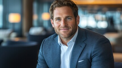 Naklejka premium Portrait of a Confident Businessman