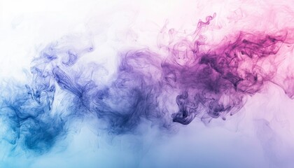 Fototapeta premium Abstract Swirling Blue and Purple Smoke Art