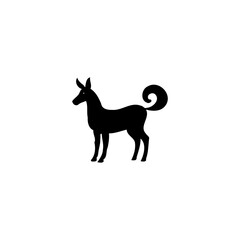 Stylized Unicorn Silhouette Symbol