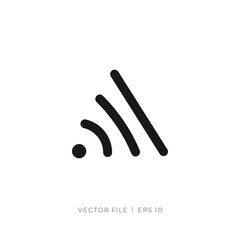 wifi sign triangle shape abstract logo