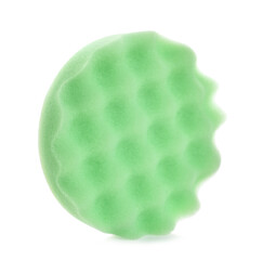 One orbital polisher pad isolated on white