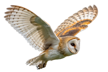 Owl isolated on transparent background