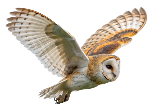Owl isolated on transparent background