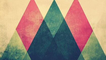 Abstract Geometric Triangle Pattern Design