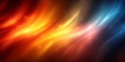 Obraz premium Abstract fiery and icy swirls. (1)
