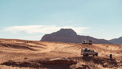 cars in the desert