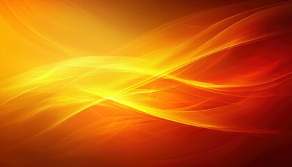 Obraz premium Abstract Orange and Yellow Wave Design