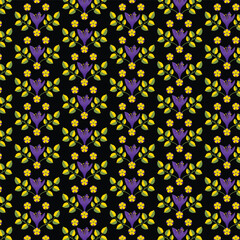 seamless pattern with flowers
