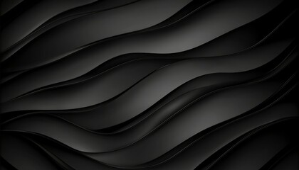 Fototapeta premium Abstract Black Wave Design Background Image