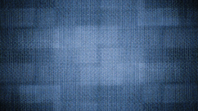 close-up of the screen texture of an old VHS video tape file, with a blue color dot background and a grainy film effect. Photo overlay via blend mode or half dot print layer.