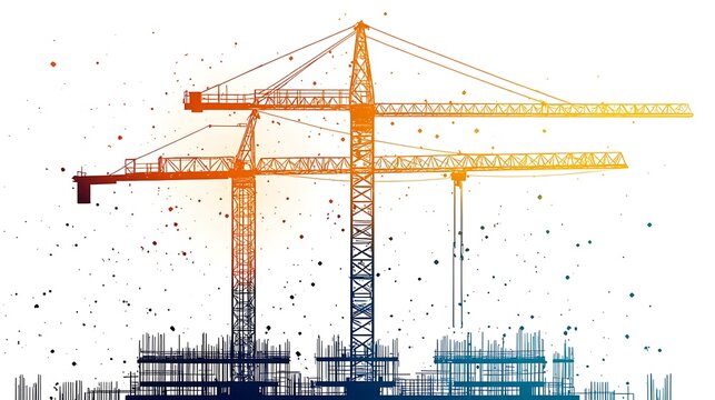 Construction crane architecture site image