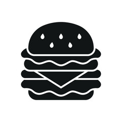 Beer drink and hamburger food icon with a crisp and elegant outline characterized by thin strokes and simplicity, offering versatile usage for web, app, or print media embracing minimalist trends
