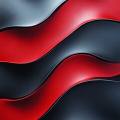 Abstract red and black wavy background.