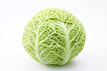 Fototapeta premium A high-quality image of a cabbage close-up, ideal for food and nature photography