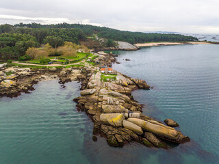 Faro Punta Cabalo en A Illa de Arousa, Galicia